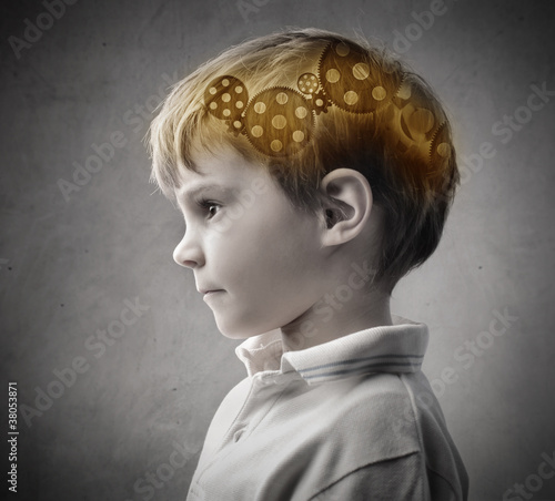 Картината върху платно Clever child
