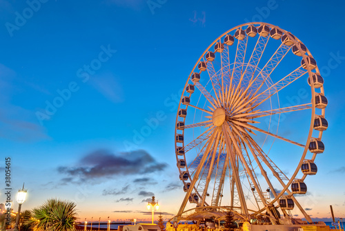 Big ferris wheel in Brighton,England photo