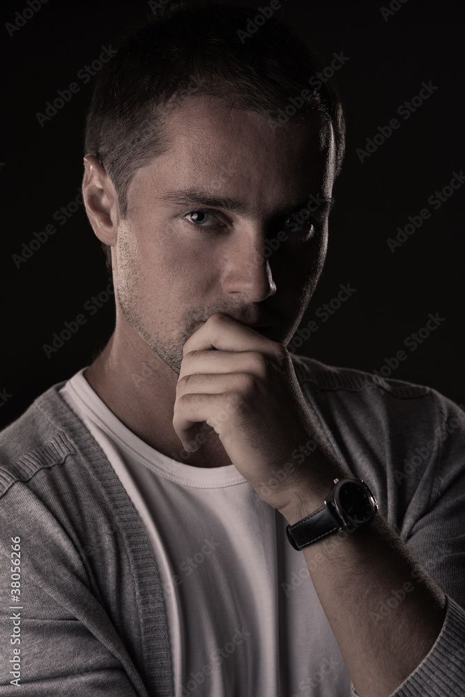 portrait of attractive young man portrait of attractive young man