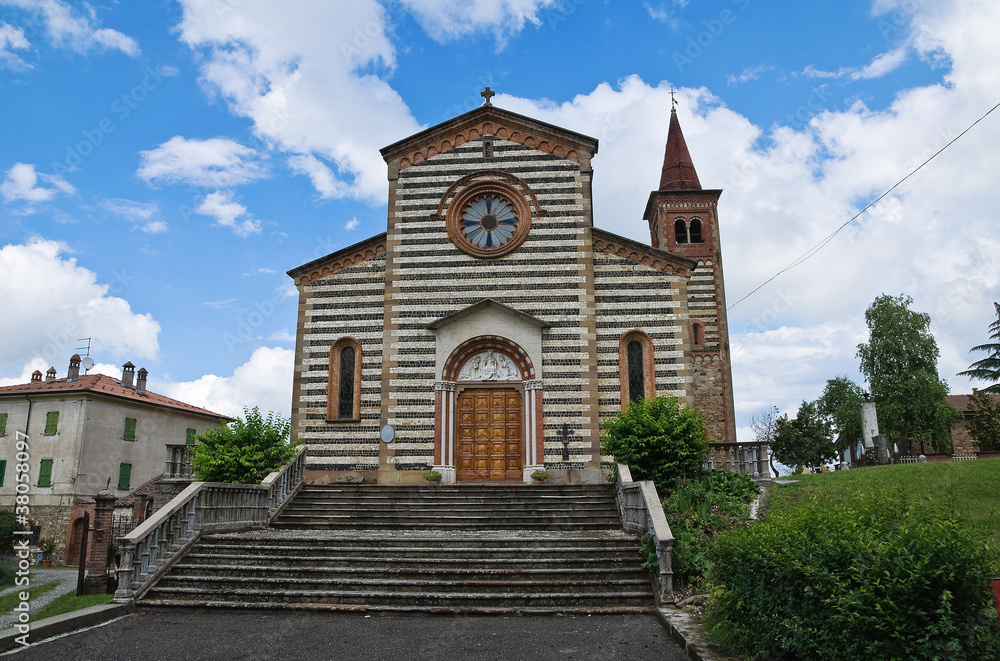 Obraz premium St. Savino church. Rezzanello. Emilia-Romagna. Italy.