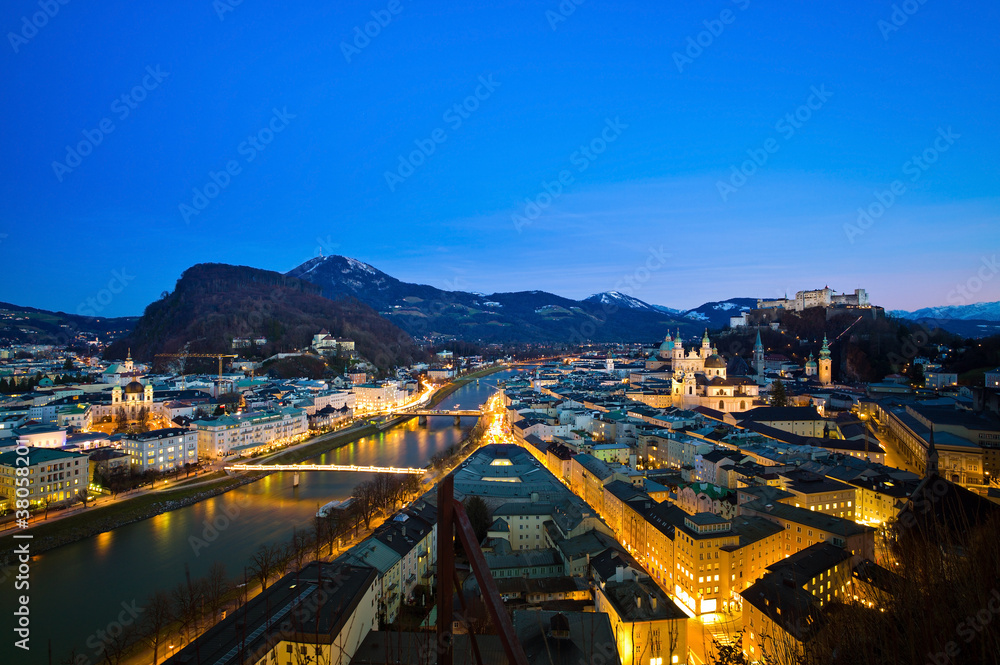 Salzburg, Österreich, Stadt Ansicht Salzburg, Österreich, Stadt Ansicht