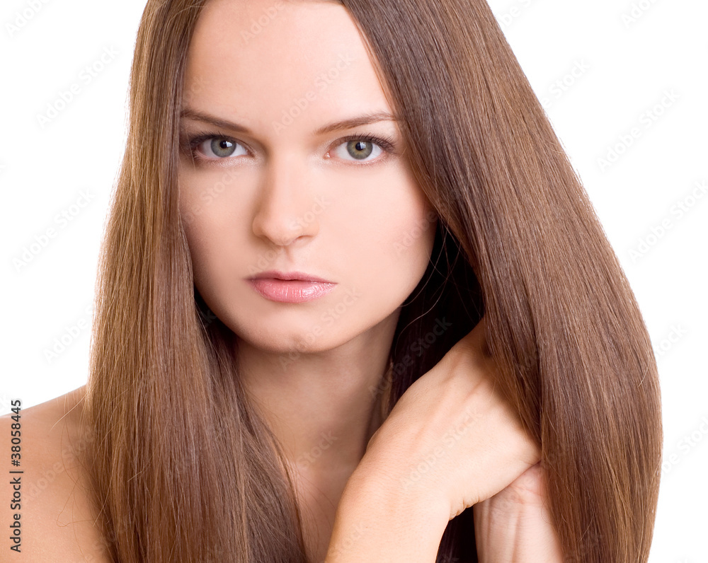Naklejka premium Long Hair Beauty