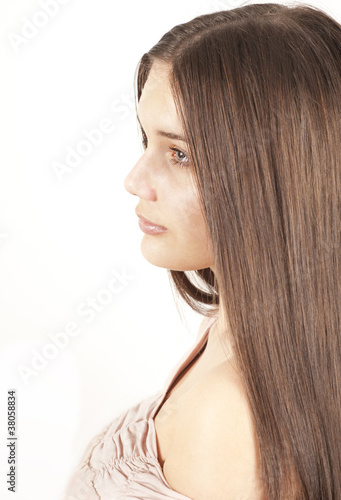 Portrait of young beautiful woman