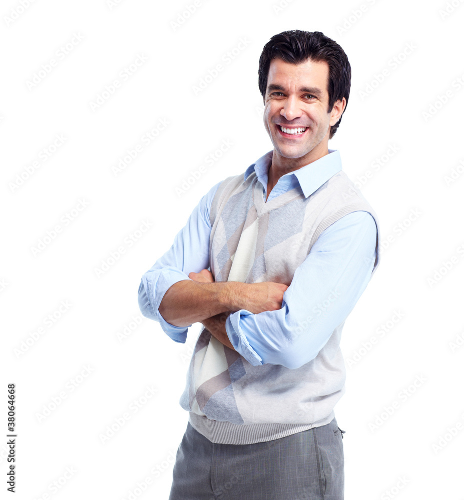 Handsome smiling man. Handsome smiling man.