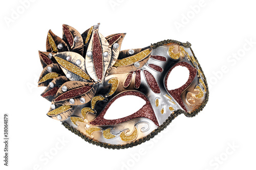 Carnival Venetian mask with clipping path.