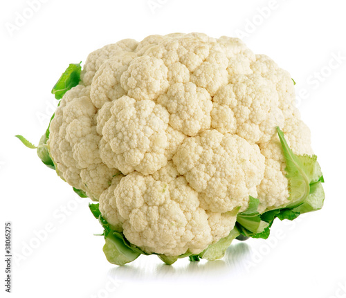 Cauliflower isolated on white