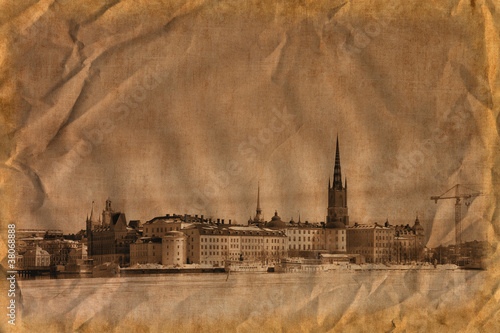 Photography Stockholm in retro style
