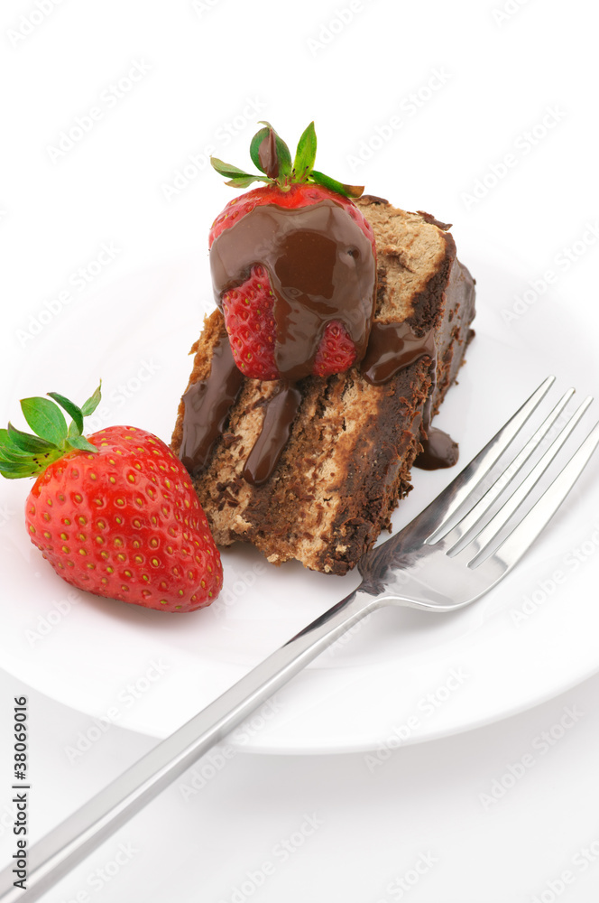 Slice of chocolate cake Slice of chocolate cake
