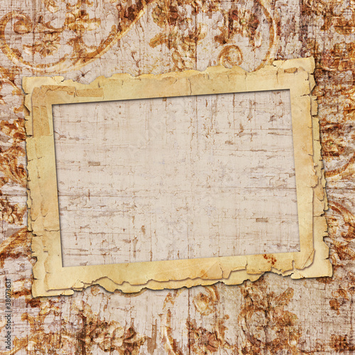 Framework for invitations on the vintage background