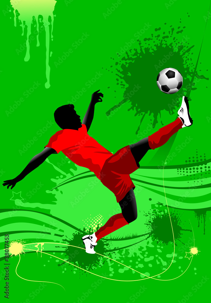 Naklejka premium soccer combination