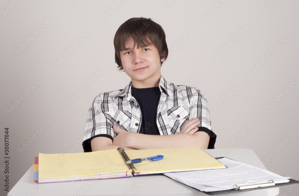 Portrait of the student, college student Portrait of the student, college student