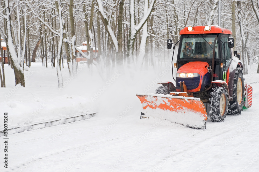 winter snow removal a small tractor winter snow removal a small tractor