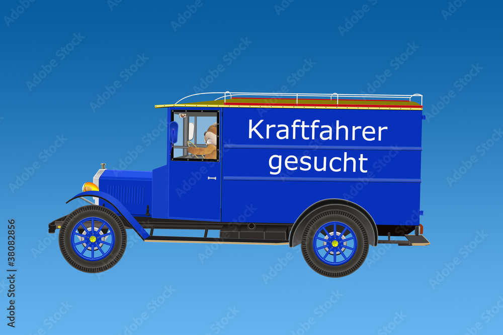Kraftfahrer gesucht StockFoto Adobe Stock