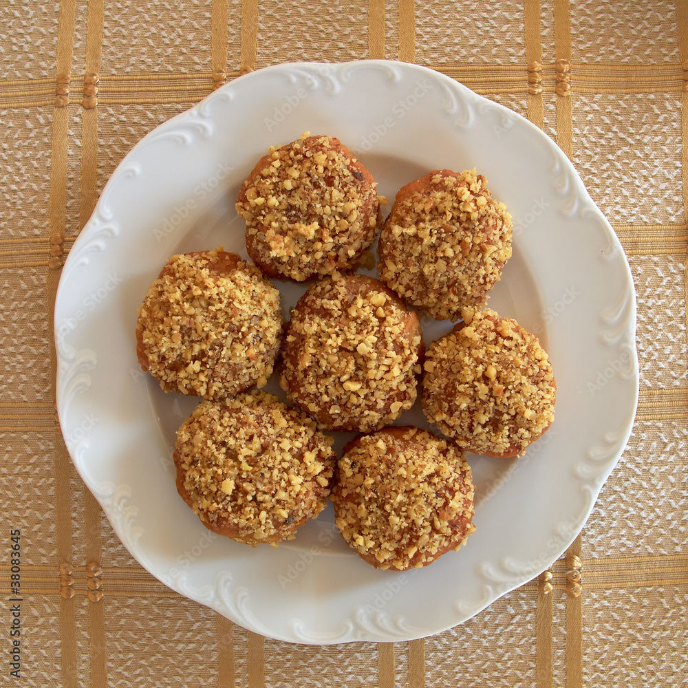 melomakarona, greek Christmas honey and nuts cookies melomakarona, greek Christmas honey and nuts cookies