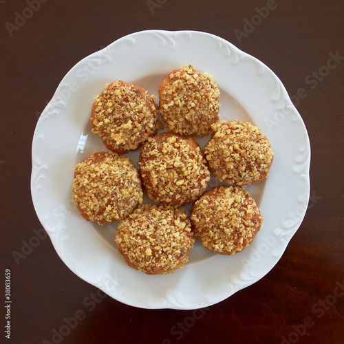 melomakarona, greek Christmas honey and nuts cookies