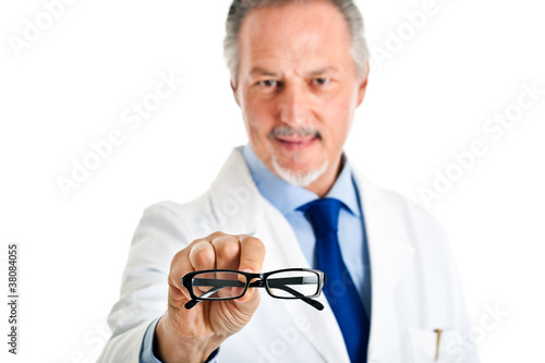 Doctor giving you a pair of glasses