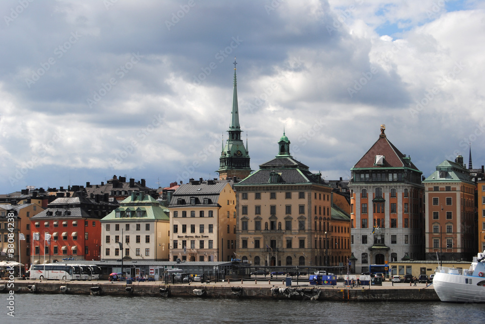 панорама порта в Стокгольме