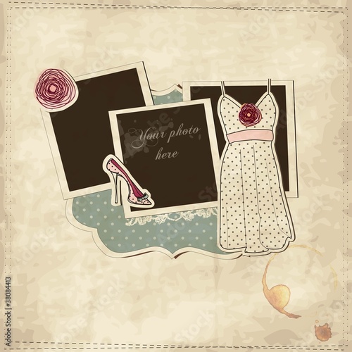 Vintage fashion scrap  set