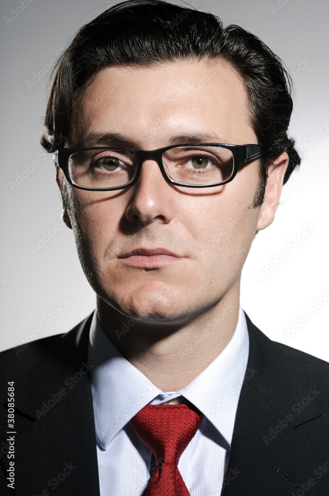 Business person with glasses