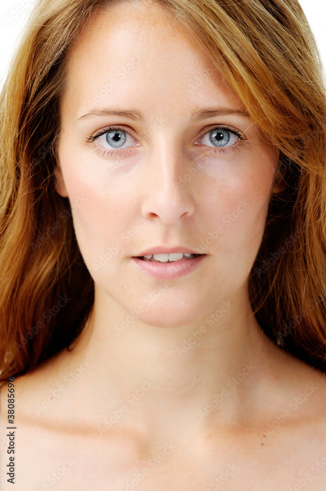 Expressionless woman Expressionless woman