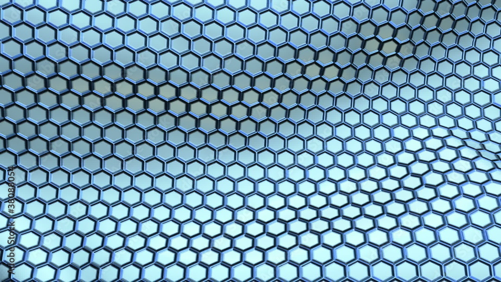 Perforated metallic texture waving, seamless loop Perforated metallic texture waving, seamless loop