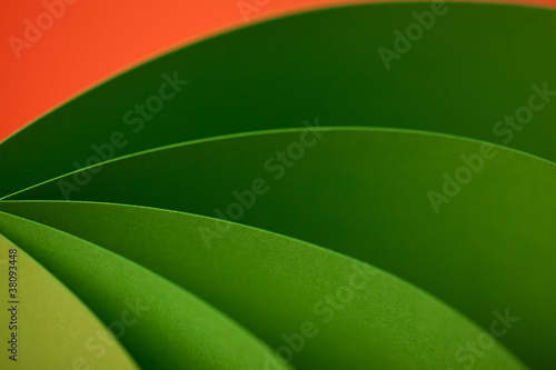 abstract detail of waved colored paper structure