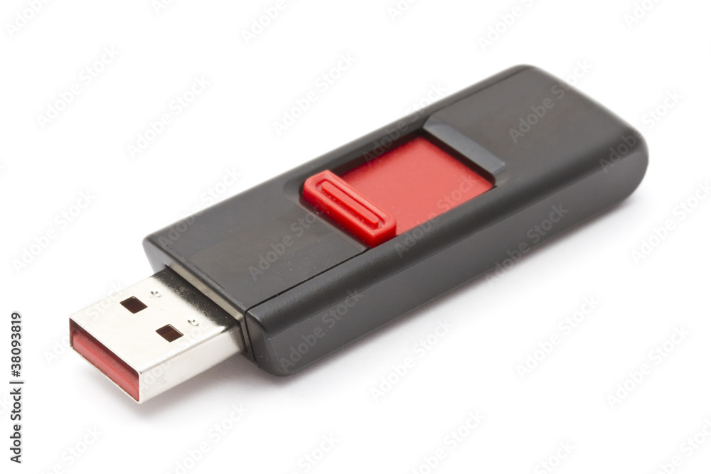 USB memory stick isolated on white USB memory stick isolated on white