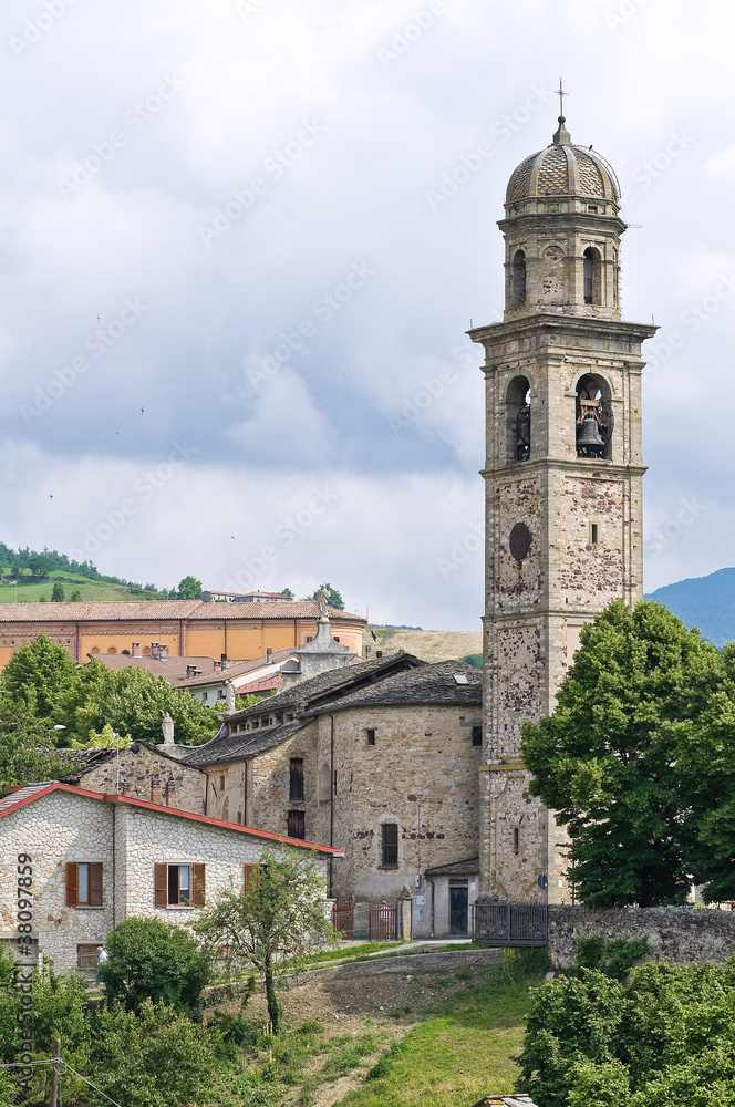 St. Giovanni Battista Church. Bardi. Emilia-Romagna. Italy.