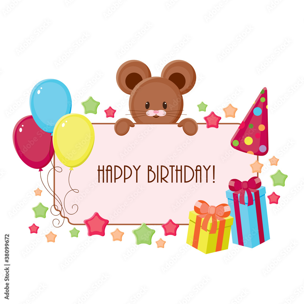 Fototapeta premium Birthday card