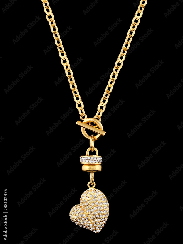 Gold heart with brilliants Gold heart with brilliants