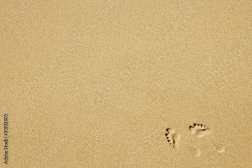 Fußspur im Sand