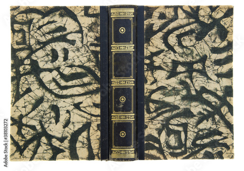 isolated vintage ornamental book covers