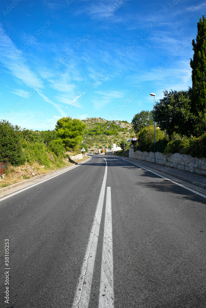 Empty road