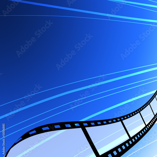 Blank film strip background