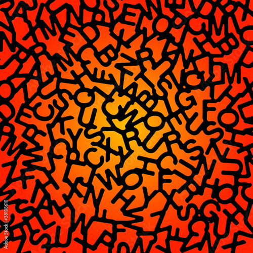Background of various letters