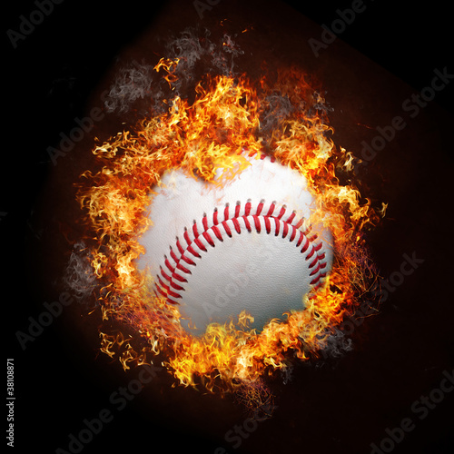 Baseball on Fire