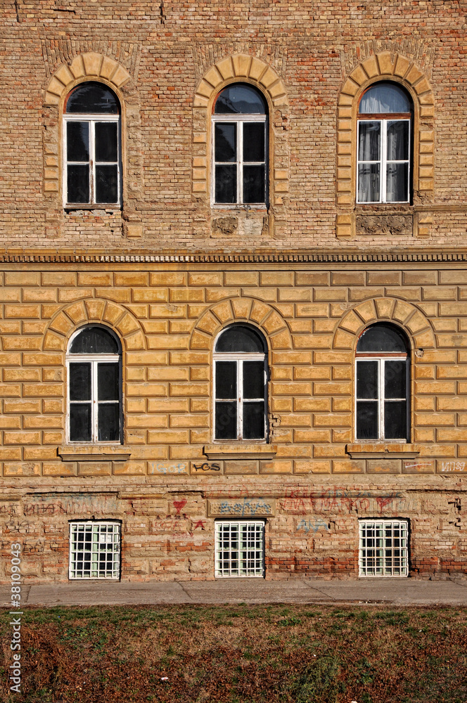 Windows of an old building