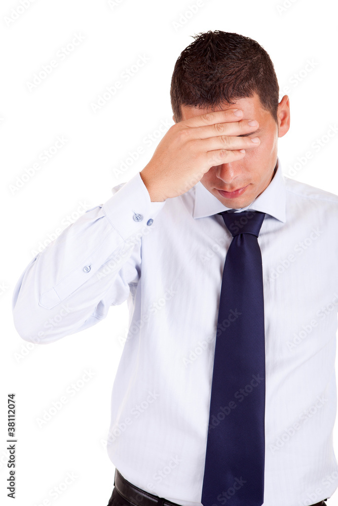 business man with headache business man with headache