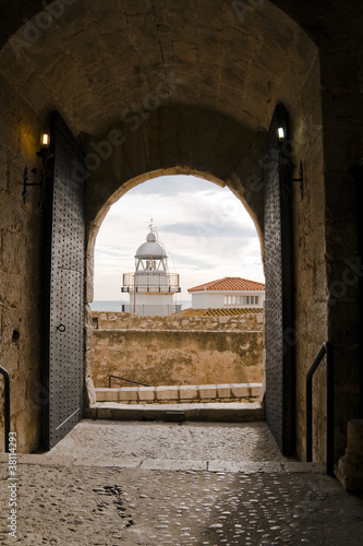 Porta del castell de Peniscola.