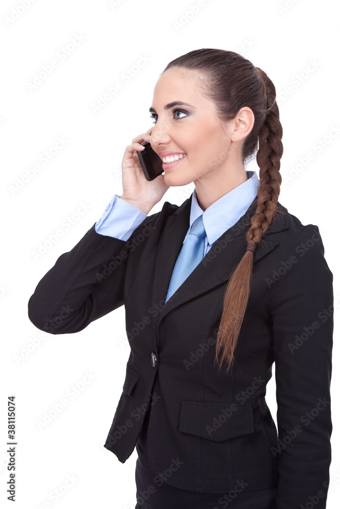 confident businesswoman using phone confident businesswoman using phone