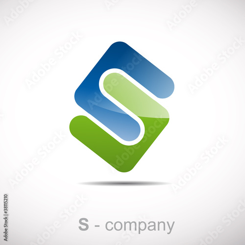 Logo letter S, environment # Vector
