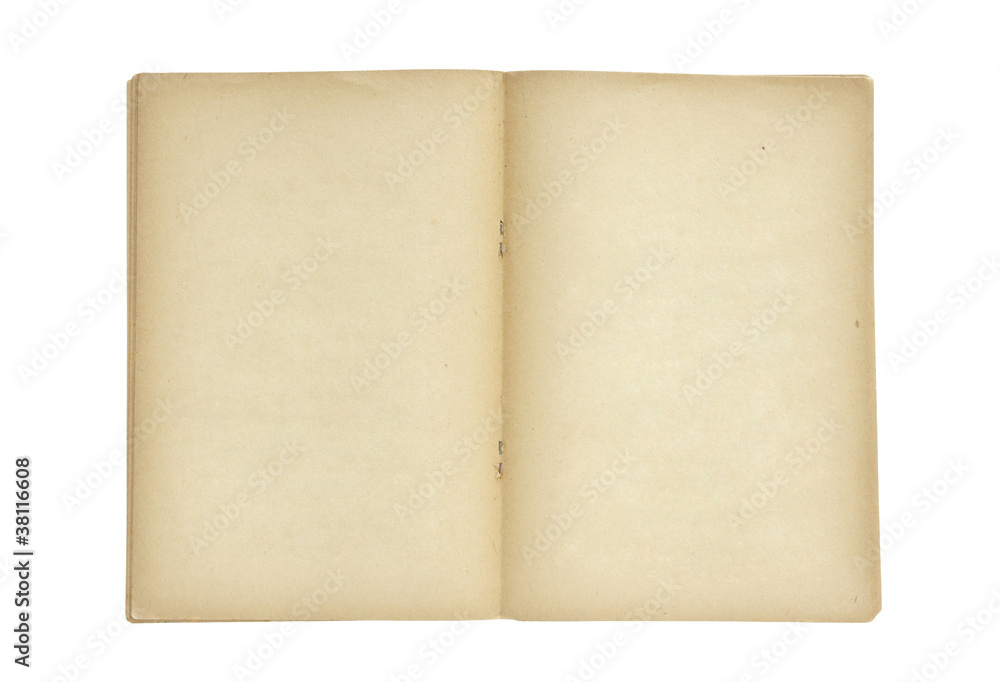 Old book open isolated on white background with clipping path Old book open isolated on white background with clipping path