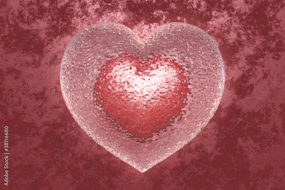 glass heart #2 glass heart #2