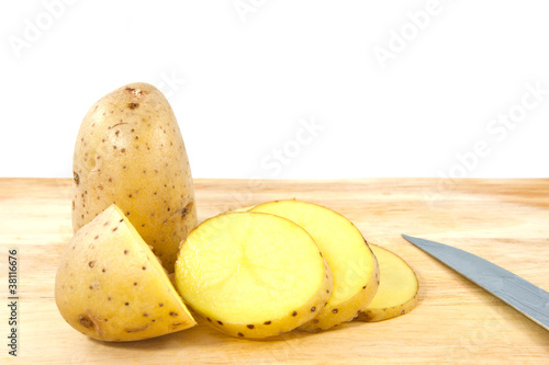 Fototapeta Naklejka Na Ścianę i Meble -  Chopped potato