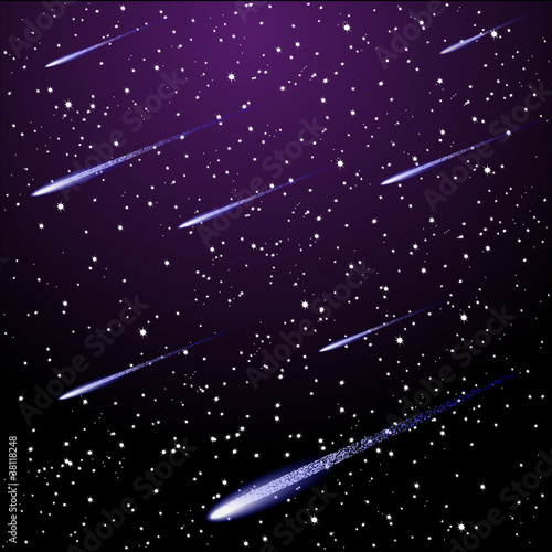 Starry night sky