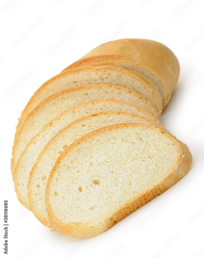 The cut bread