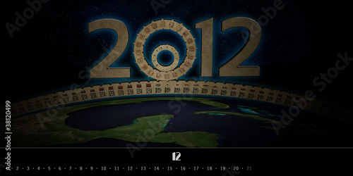 Obraz na płótnie Maya Kalender Dezember 2012