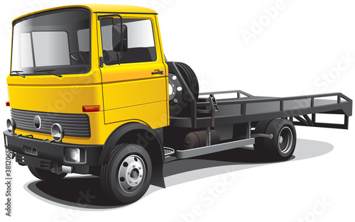 old-fashioned tow truck