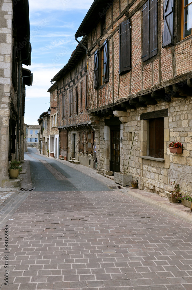 Village of Castelnau of Montmiral in France