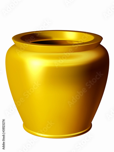 goldener Übertopf